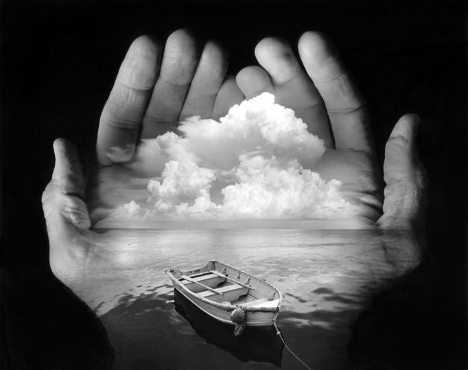 Uelsmann boat n sea in hands.jpg